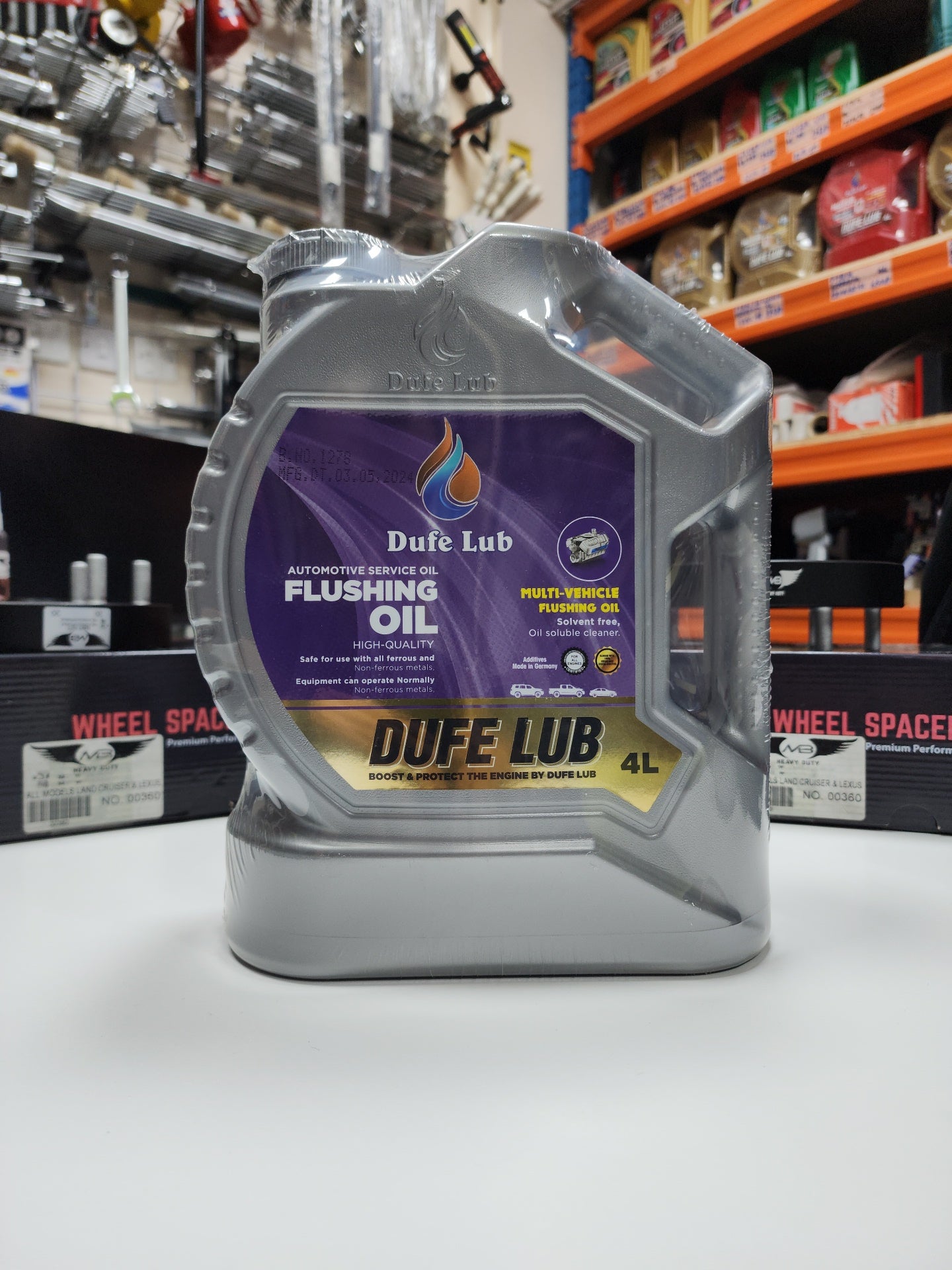 automotive service oil flushing dufe lub 4l